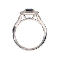 Vicenza - Piazzetta Palladio 2 - Anello Crivelli Donna ZAFFIRO in Oro bianco Zaffiro 1.08 Ct 372-3735 ZF - 372-3735 ZF